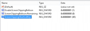 ScreenClippingShortcutKey